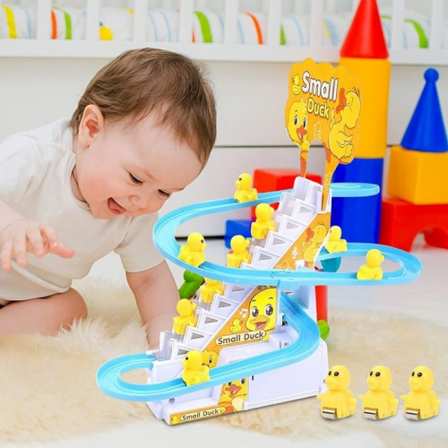 9-Pcs Small Duck Chase & Race Track Set