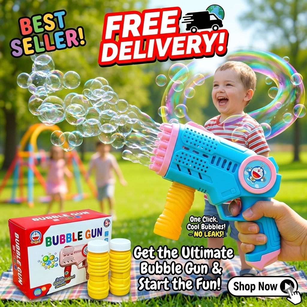Automatic Bubble Gun for Kids 🙋‍♂️🙋‍♀️