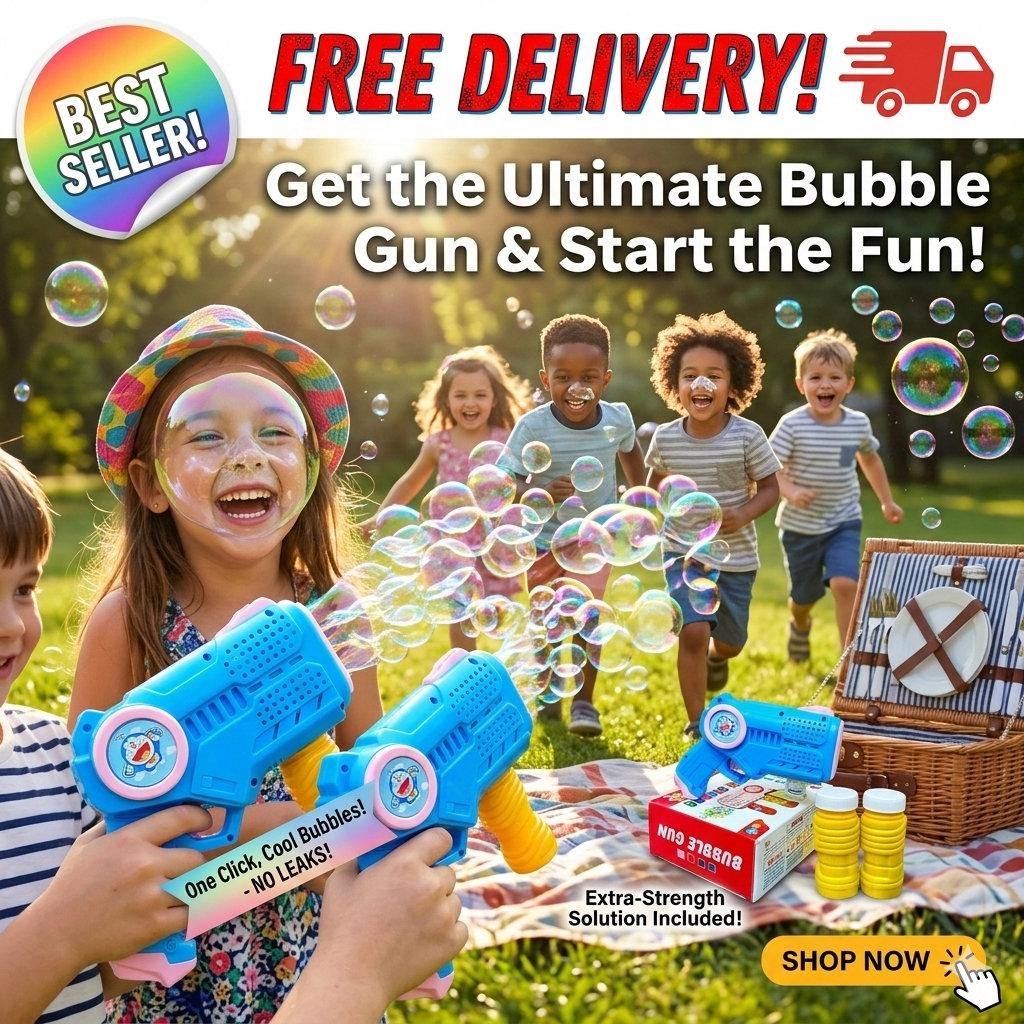 Automatic Bubble Gun for Kids 🙋‍♂️🙋‍♀️