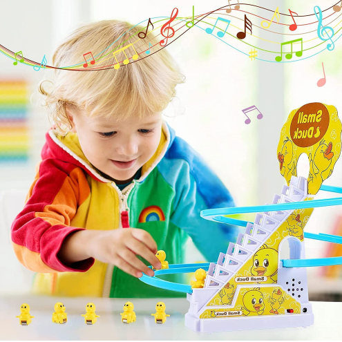 9-Pcs Small Duck Chase & Race Track Set